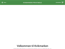 Tablet Screenshot of kvikmarken.dk